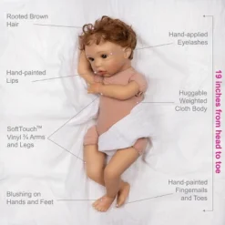 Paradise Galleries Reborn Baby Doll Boy Puppy Love, Magnetic Pacifier, Rooted Hair, 19 Inch Doll Made In SoftTouch Vinyl -Doll Paradise Shop GUEST fcaedae1 f461 424a b6c7 5d46a445f6f7