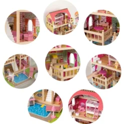 ShpilMaster Wooden Doll House With Toys And Furniture Accessories With LED Light For Ages 3+ -Doll Paradise Shop GUEST fff8b5fb 2d36 4d2e bb00 3c7d130eaba2